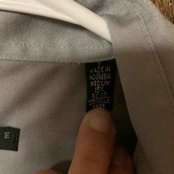 Men’s grey fitted dress shirt size medium Geoffrey Bean - Picture 4 of 4